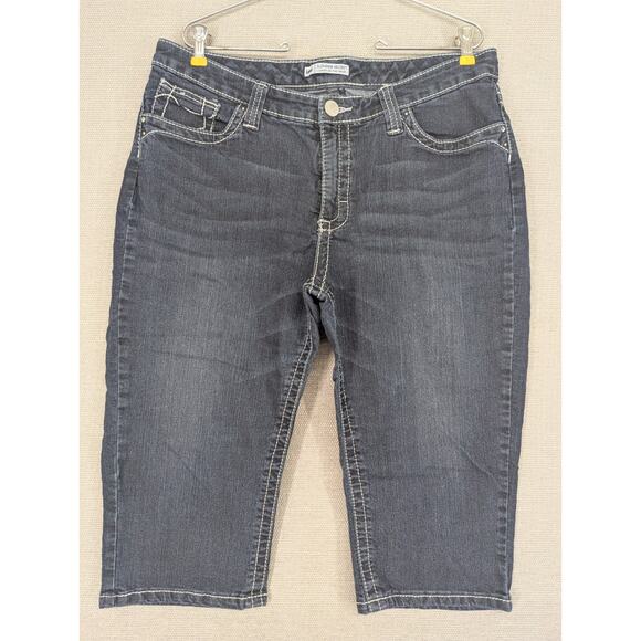 Lee Slender Secret Blue Jean Capri 16 Petite Lower On The Waist -0625D154 - Picture 1 of 8